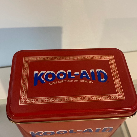 Vintage Red Kool-Aid Metal Tin-Collectible Canister - Picture 9 of 12